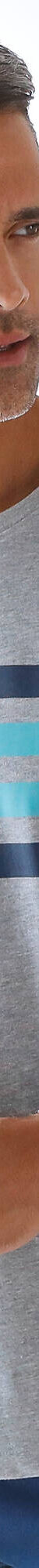 Tee-shirt pyjama manches longues rayures  (gris / aqua) Tee-shirt pyjama manches longues rayures  (gris / aqua)